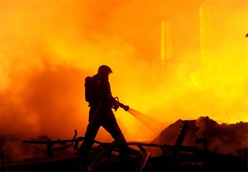 آتش سوزی بیمارستان روسیه